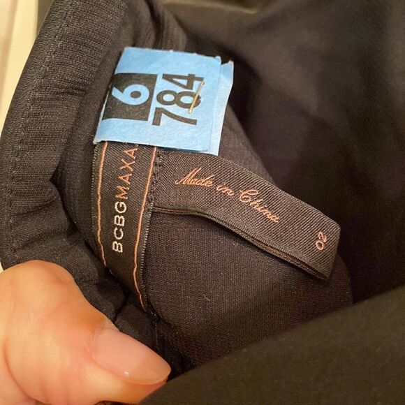 BCBG Max Azria black wrapped cocktail dress - Picture 5 of 5